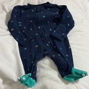 Carter's Navy One Piece with Dinosaur Accents